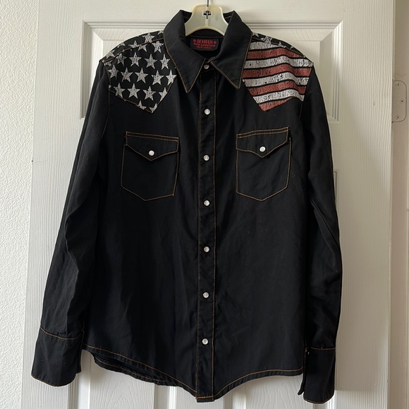 Serious Other - Vintage Serious Los Angeles City of Rockers Snap Up Shirt Size Medium